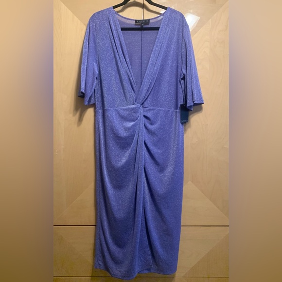 Eloquii Purple Sparkle Midi Dress Size 18 - Picture 1 of 4